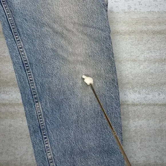 Vintage 90s Orange Tab Levis Jeans 550 36x34 Relaxed Fit Tapered Leg Light Wash - Picture 8 of 9